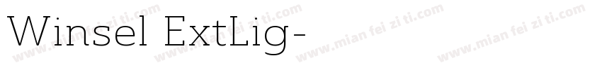Winsel ExtLig字体转换